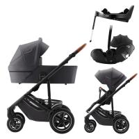 Britax Römer Set kočárek Smile 5Z + Hluboká korba + autosedačka Baby-Safe PRO Classic + Vario Base 4v1